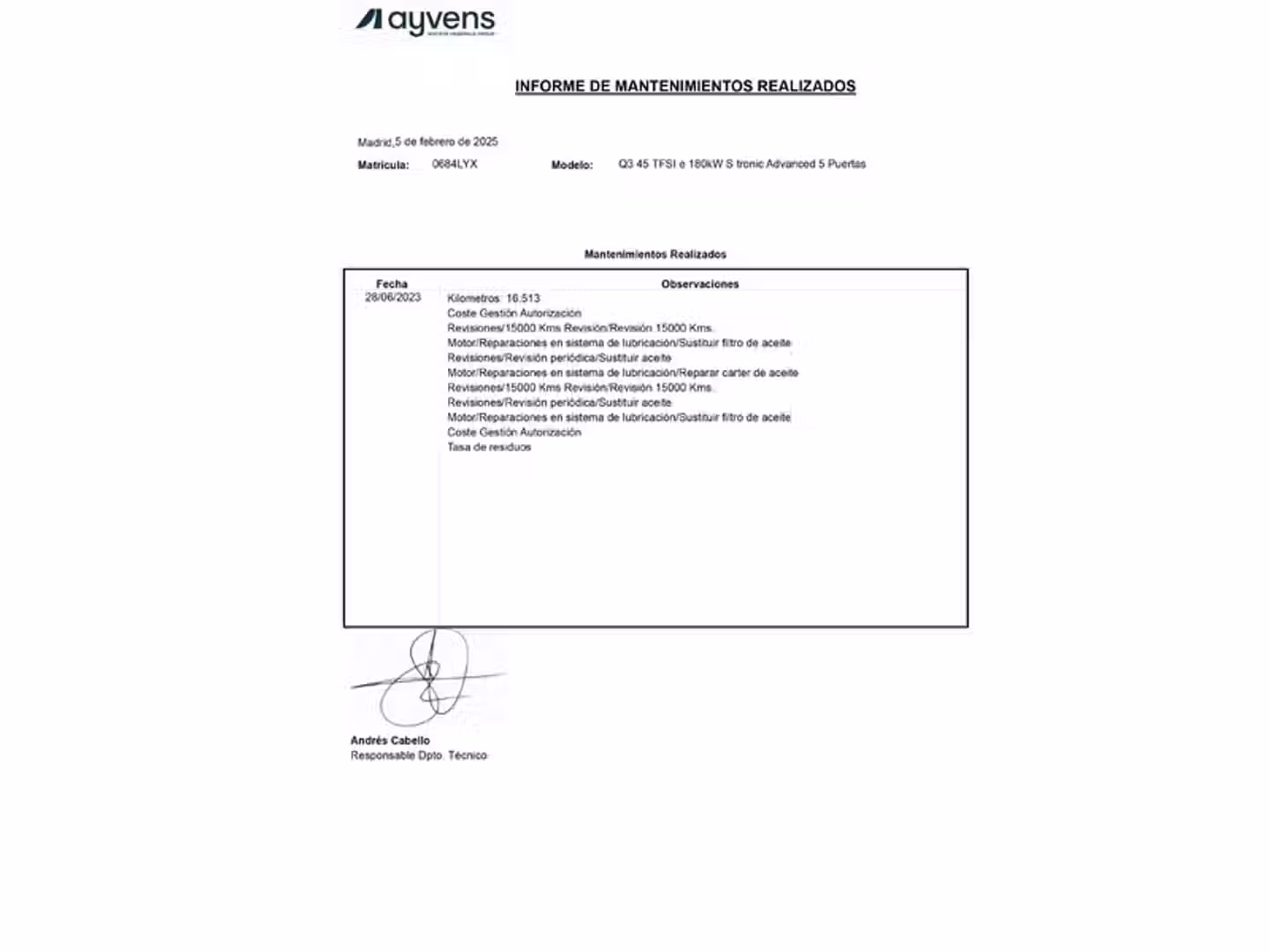 Mantenimiento