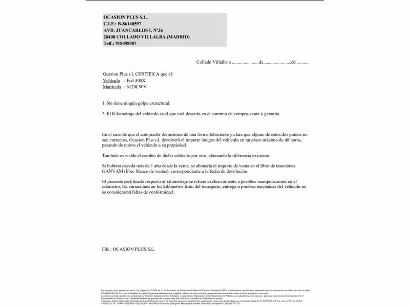 Certificado
