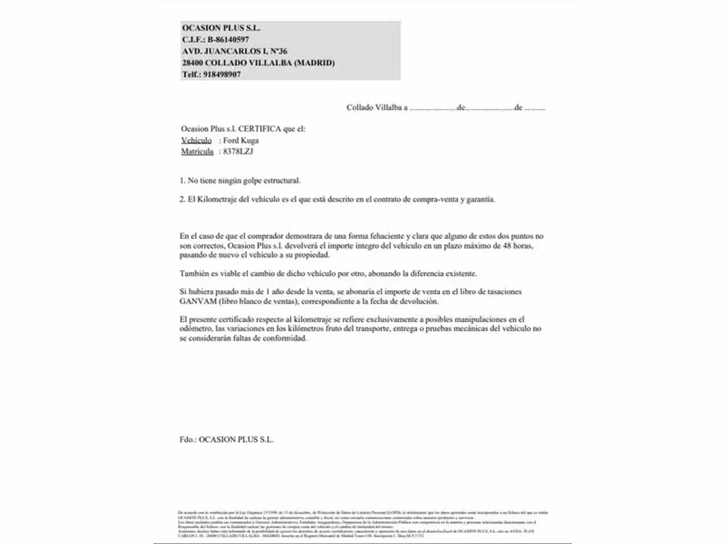 Certificado