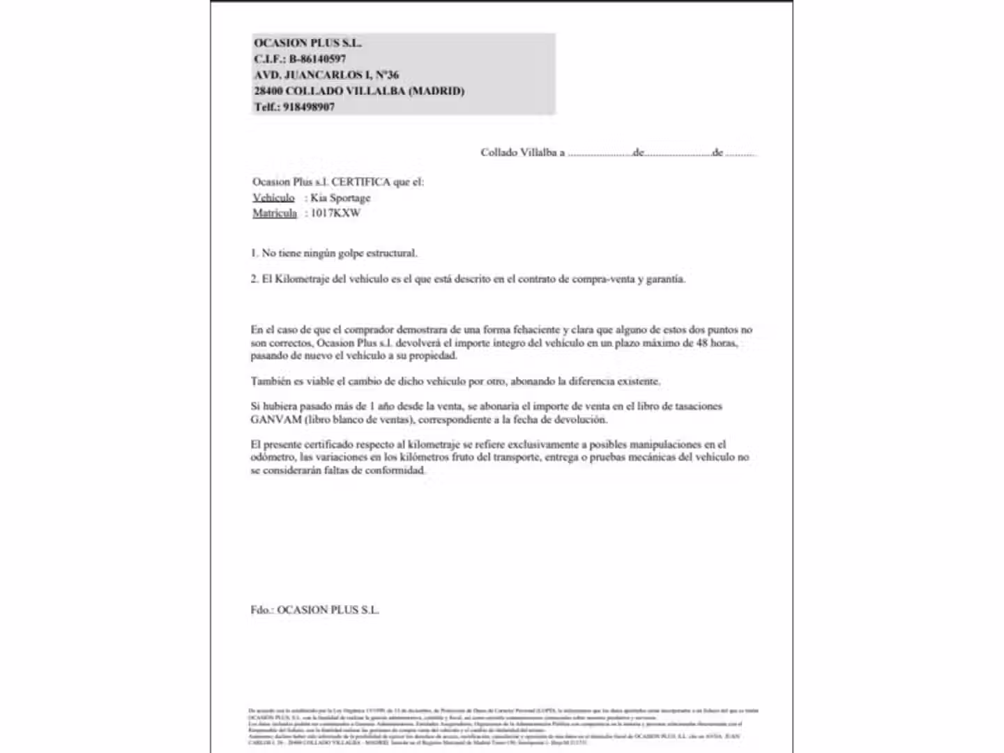 Certificado