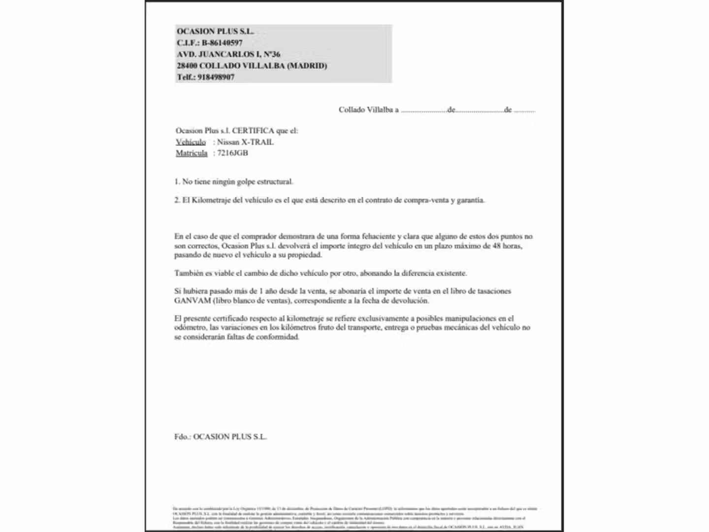 Certificado