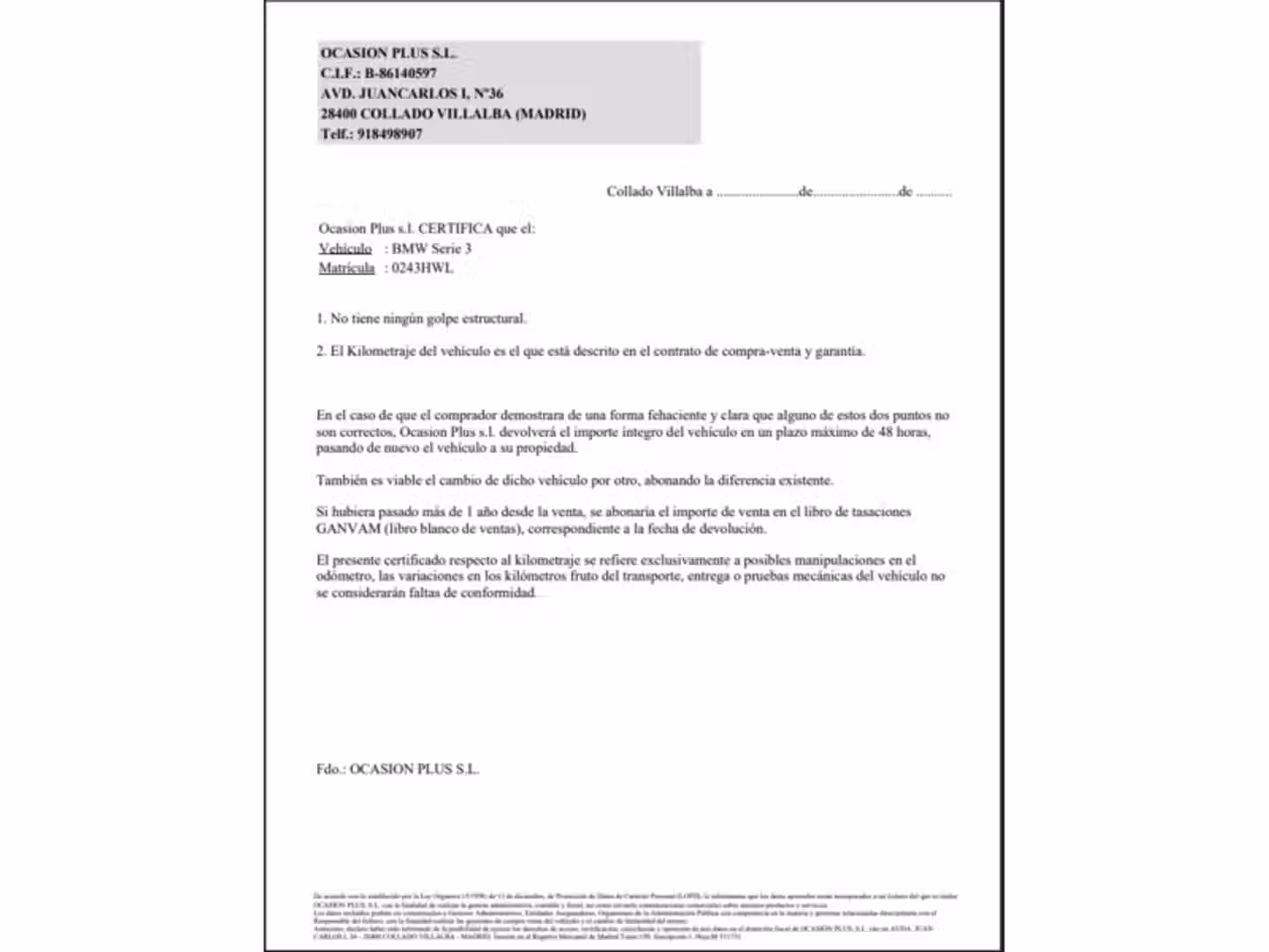 Certificado