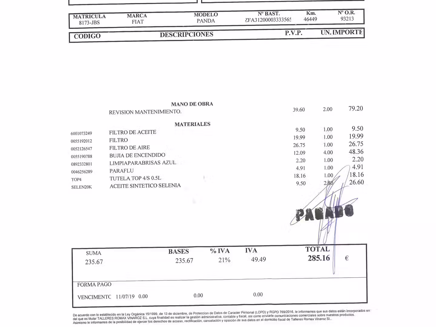 Mantenimiento