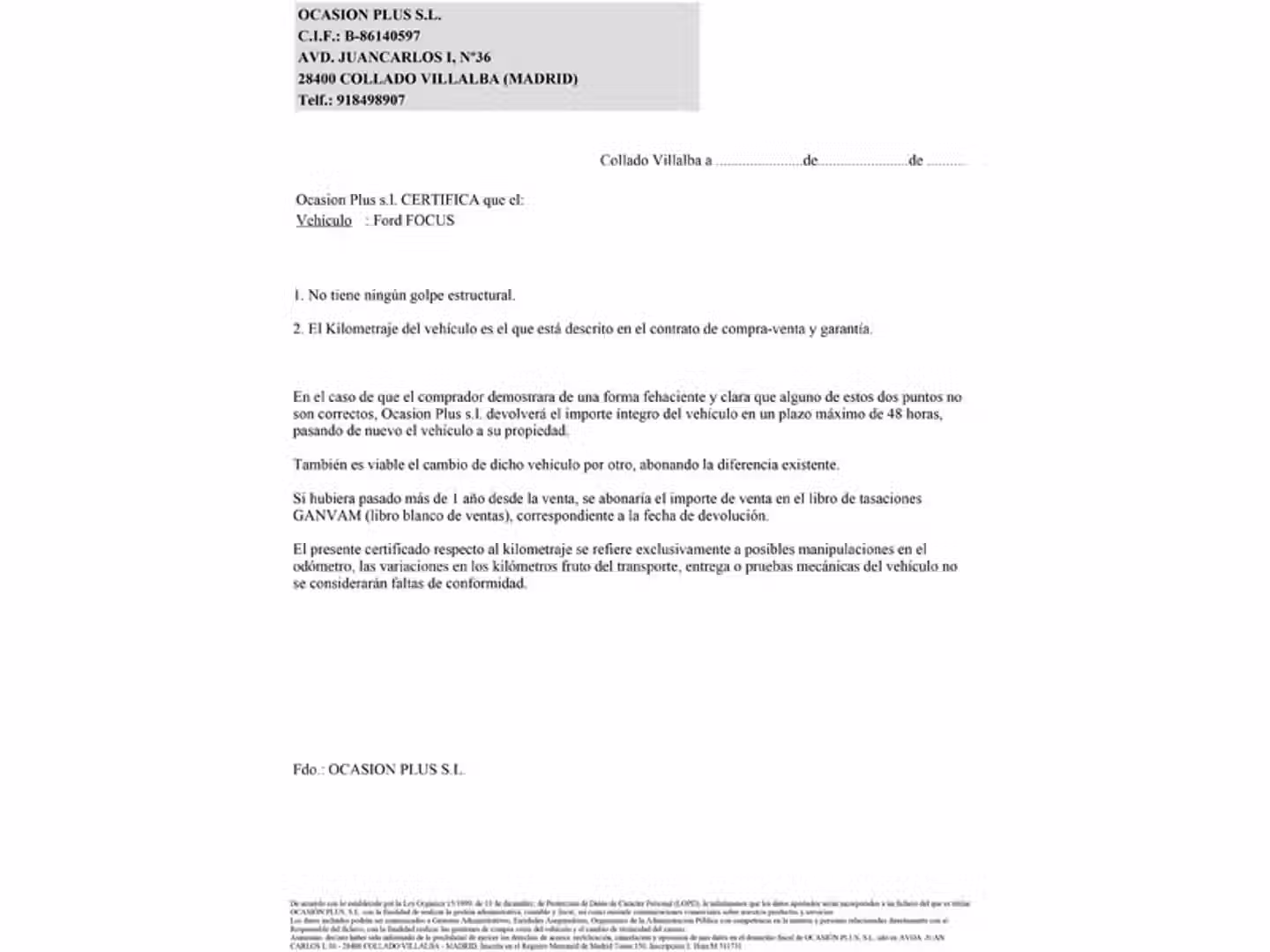 Certificado