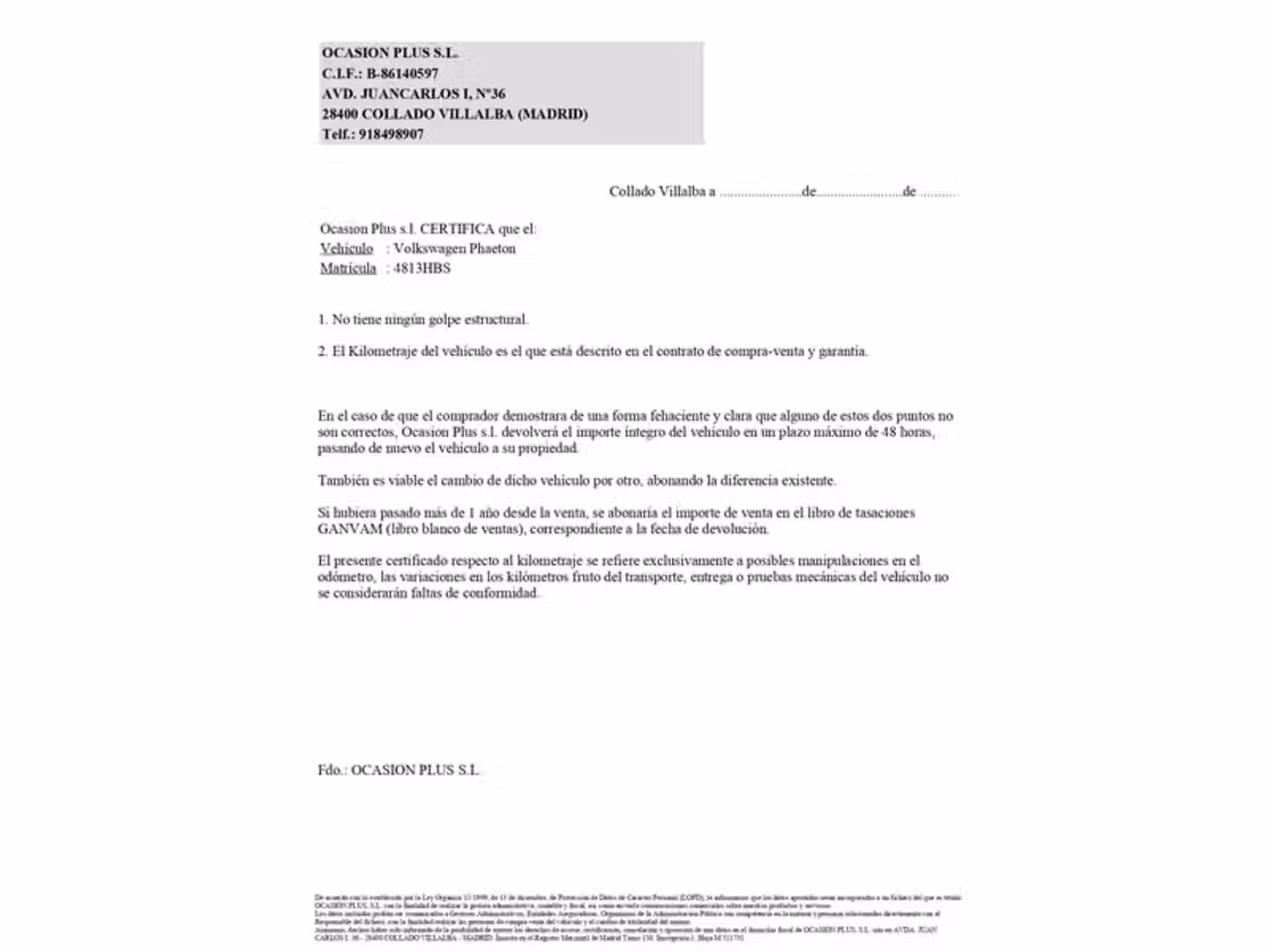 Certificado