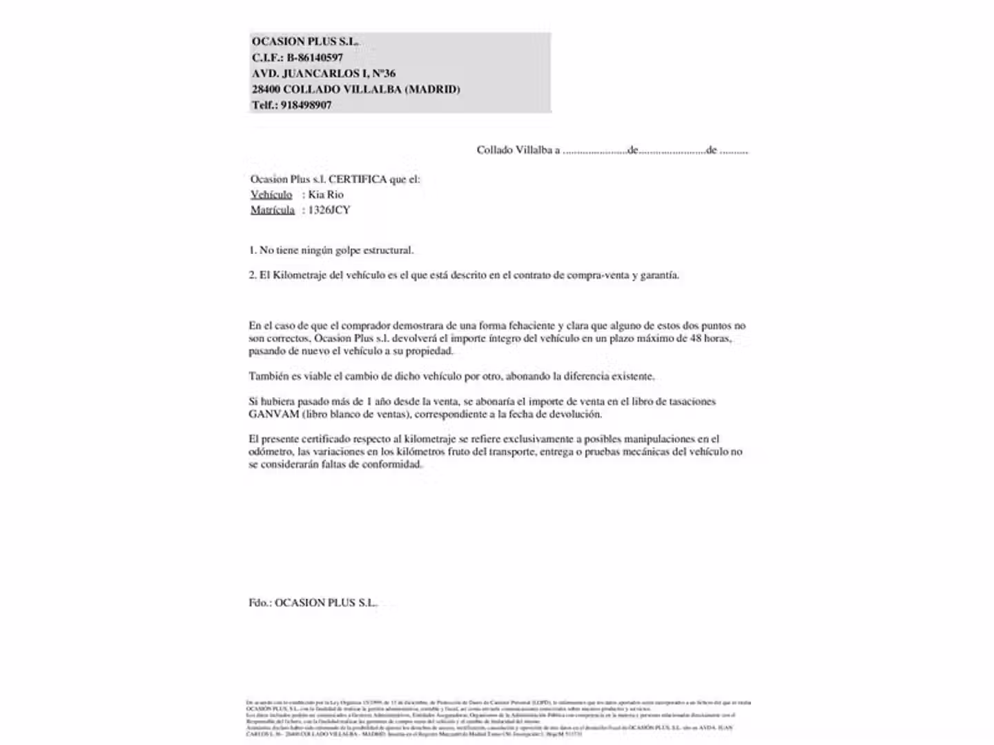 Certificado