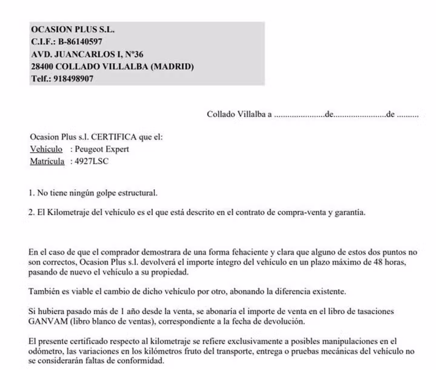 Certificado