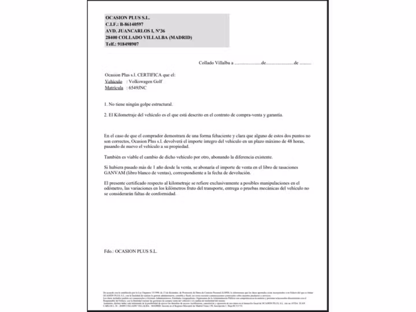 Certificado