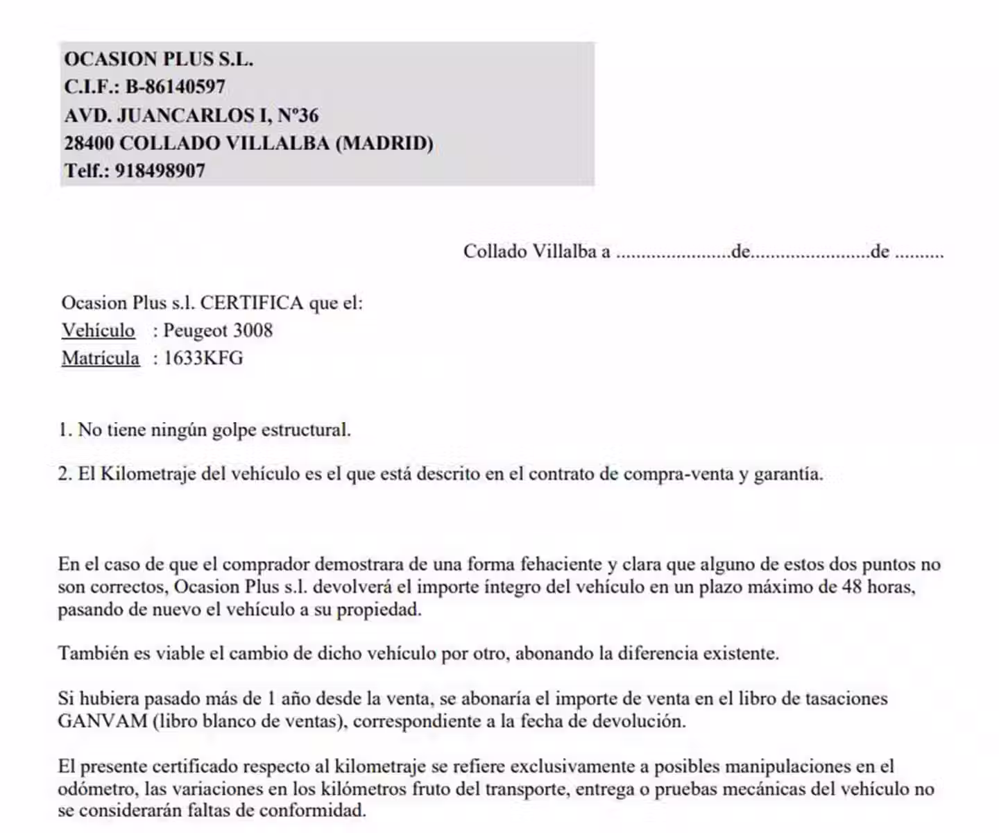 Certificado