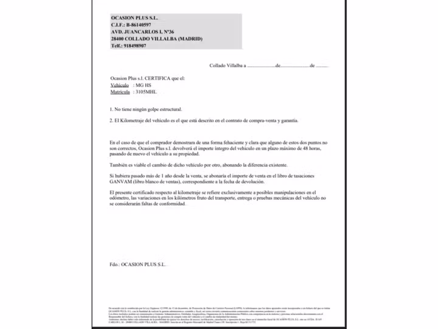Certificado