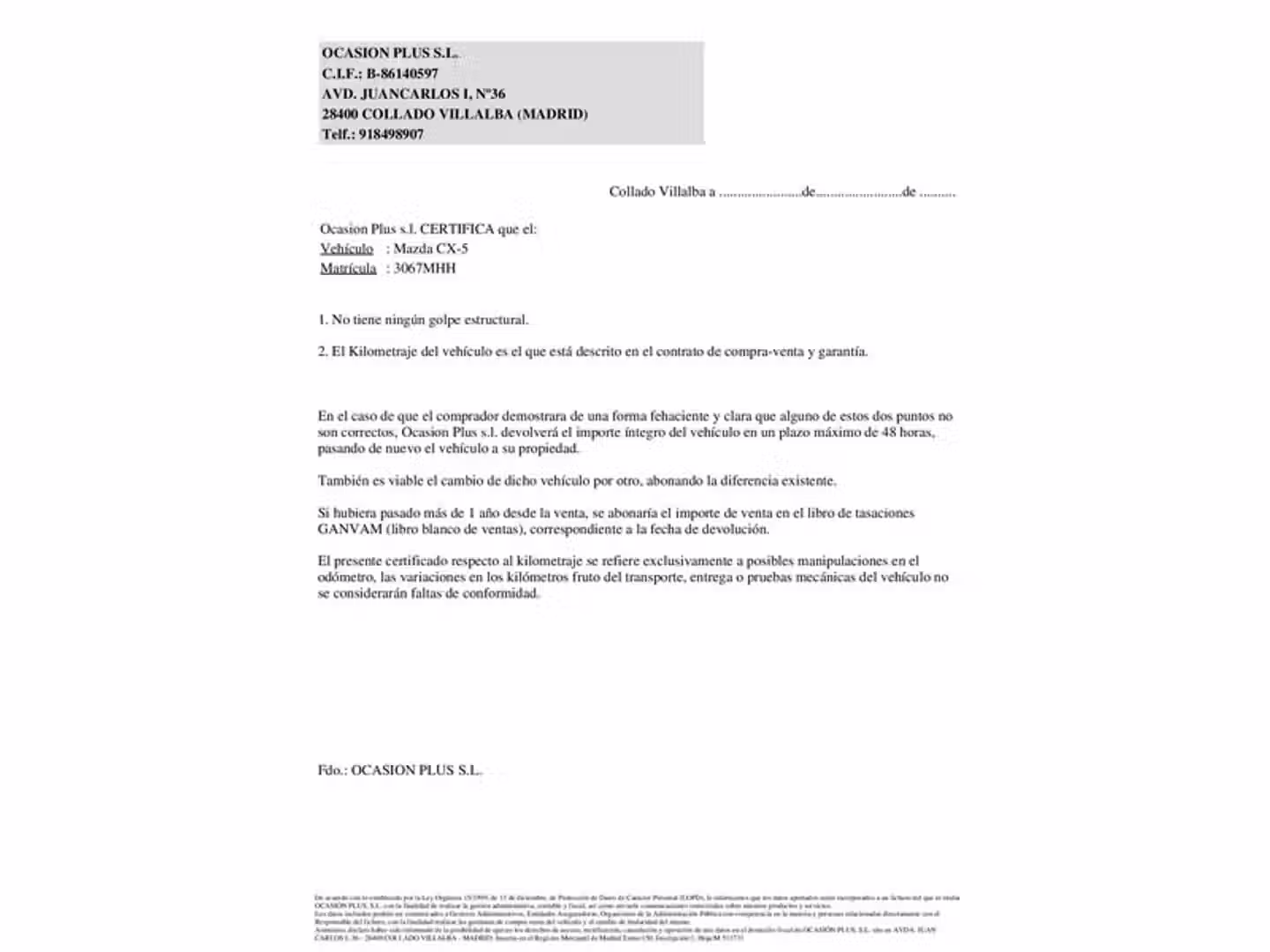 Certificado