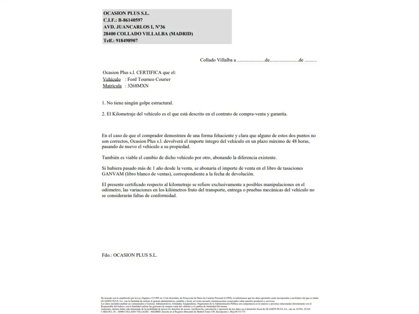 Certificado
