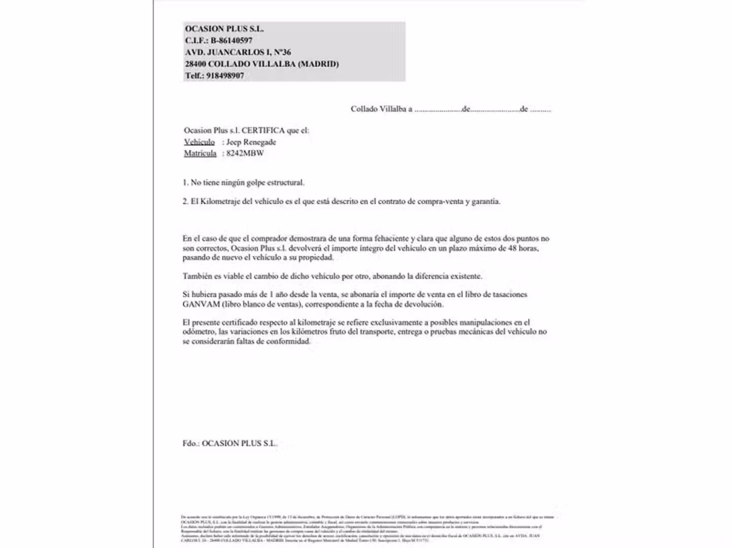 Certificado
