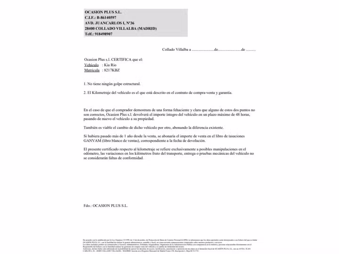 Certificado