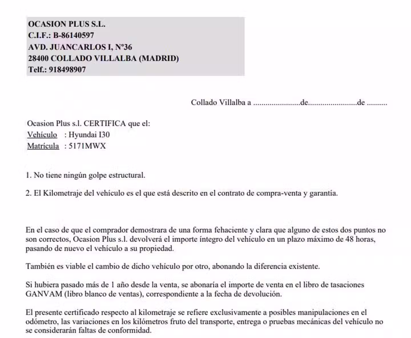 Certificado