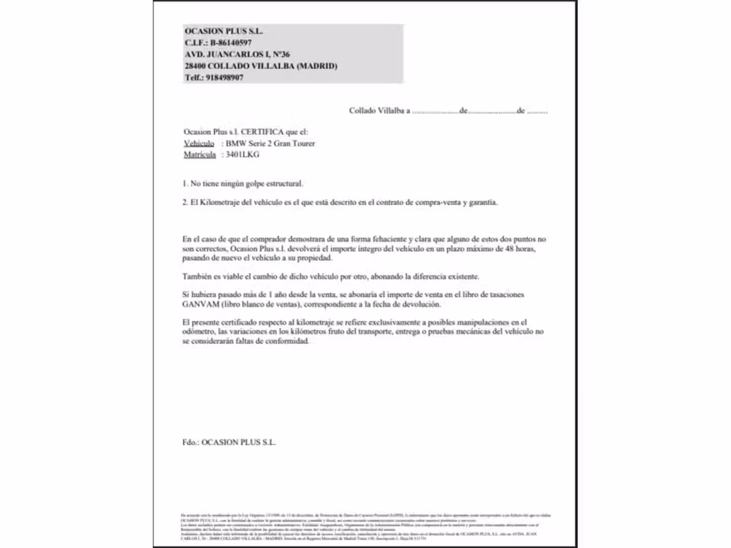 Certificado