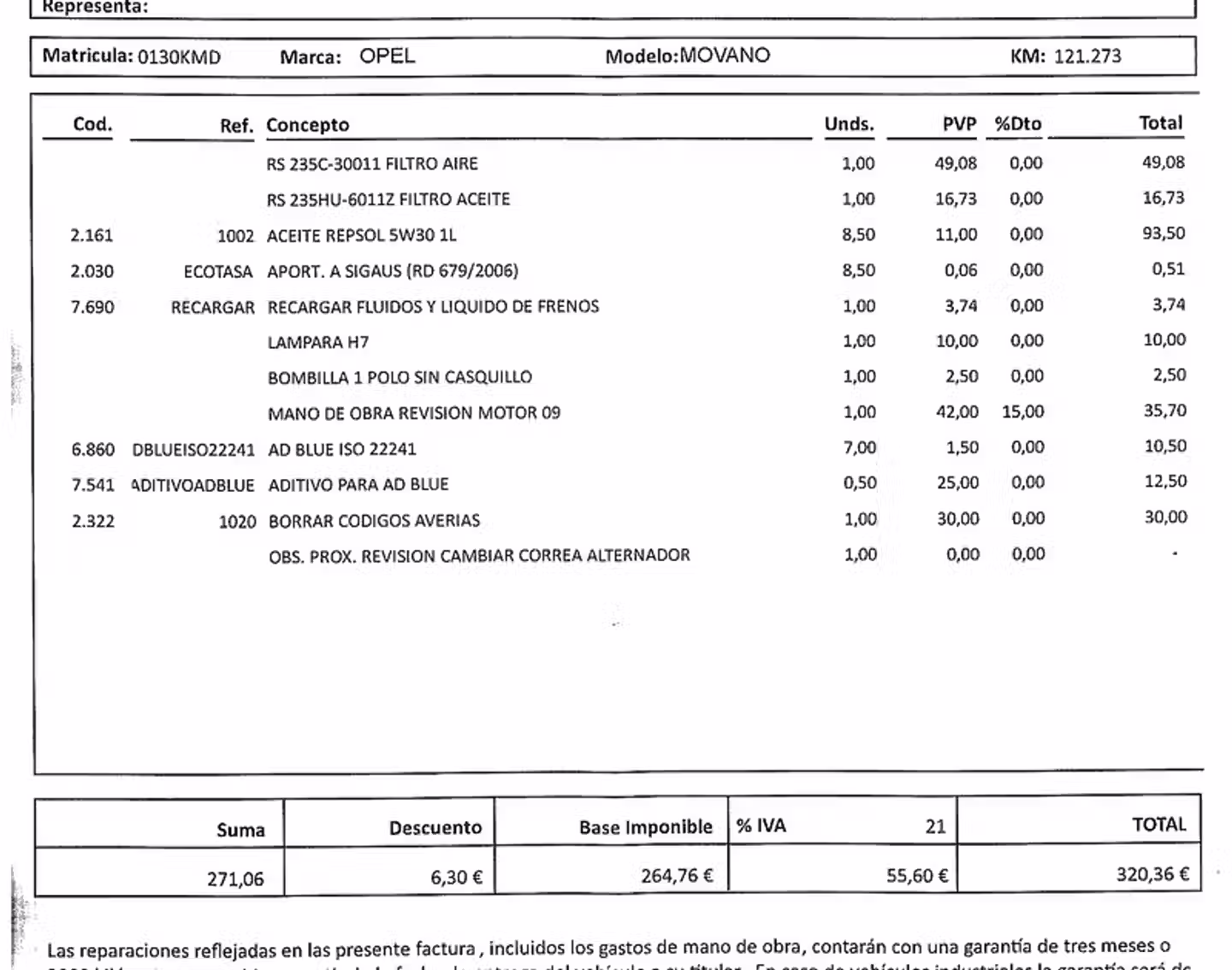Mantenimiento