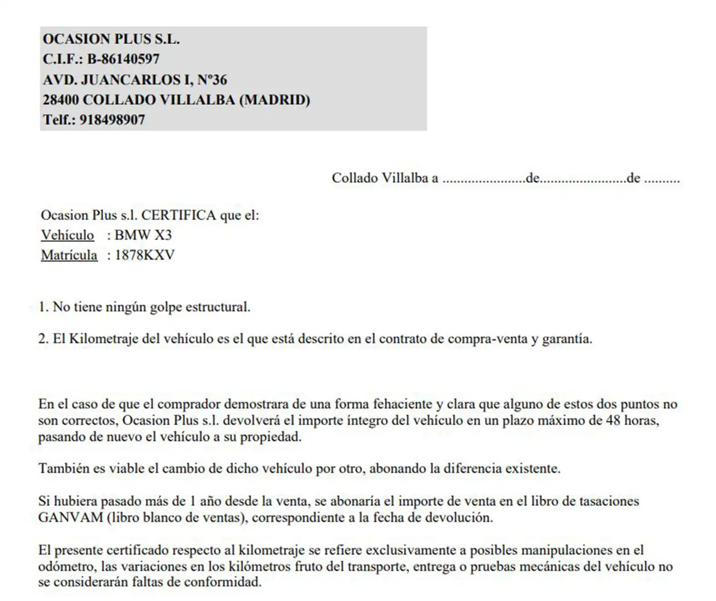 Certificado