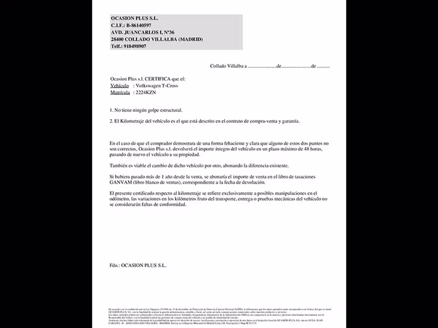 Certificado