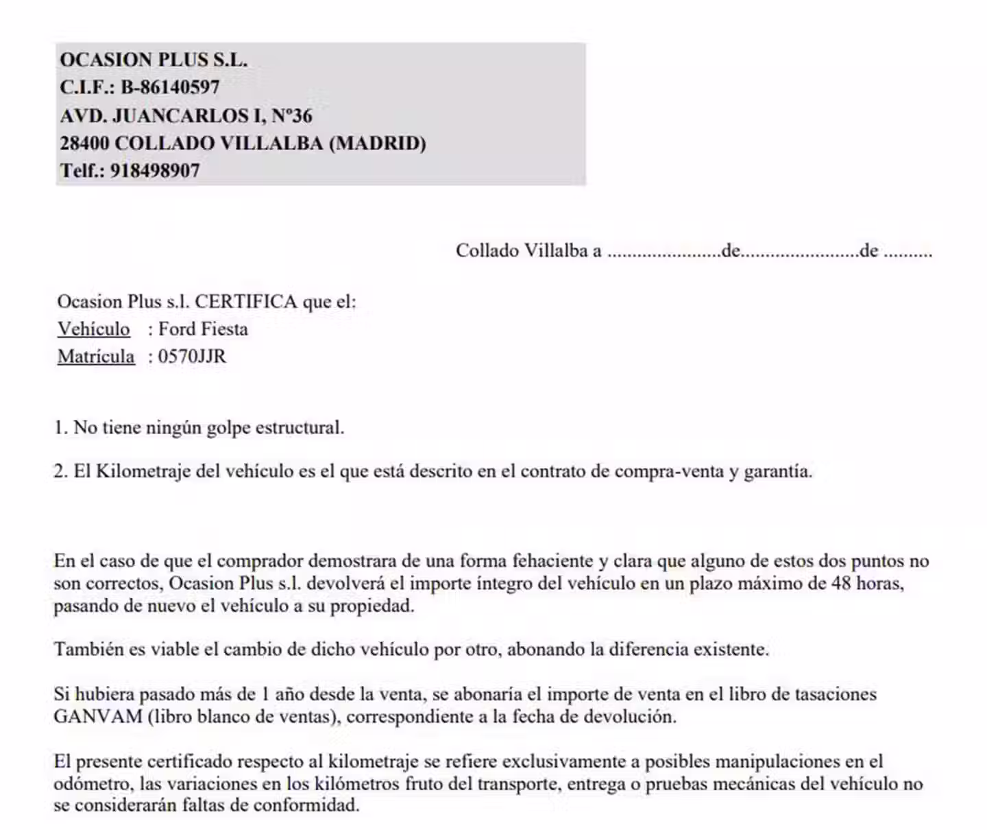 Certificado