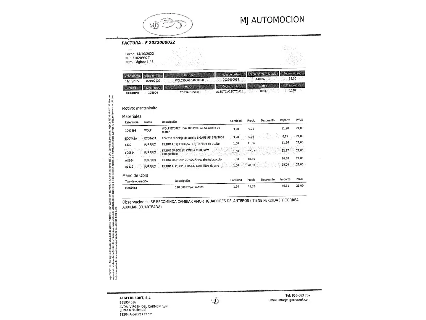 Mantenimiento