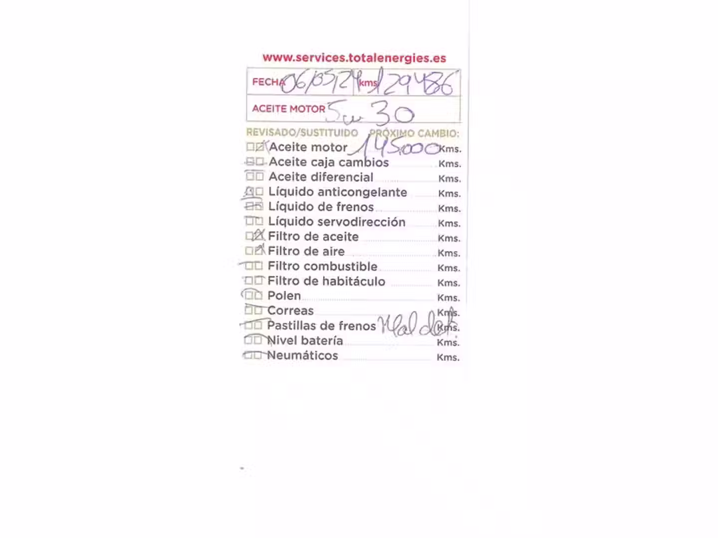 Mantenimiento