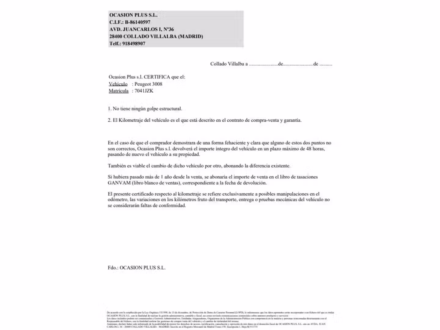 Certificado