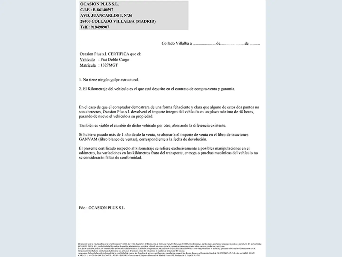 Certificado