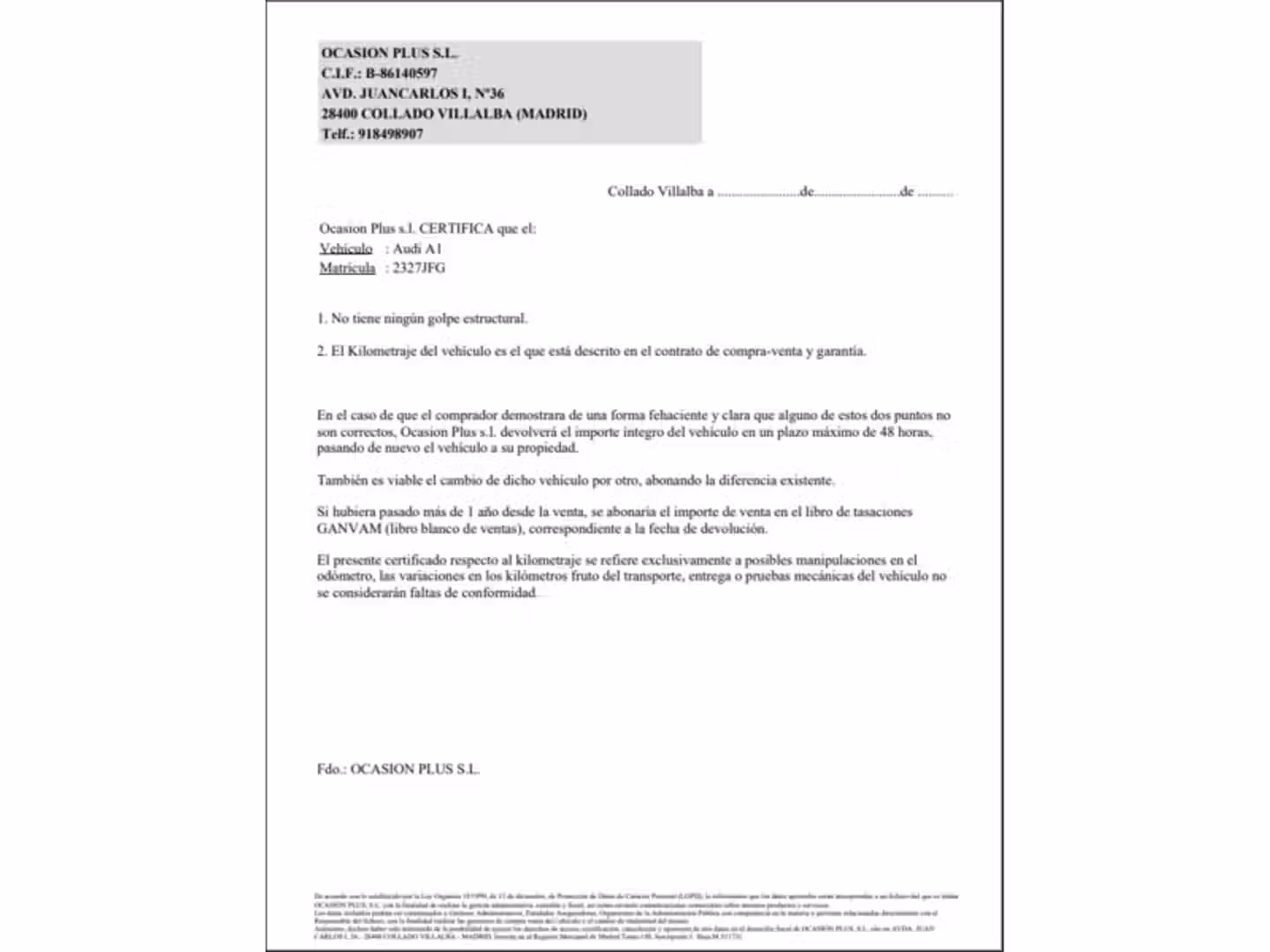 Certificado