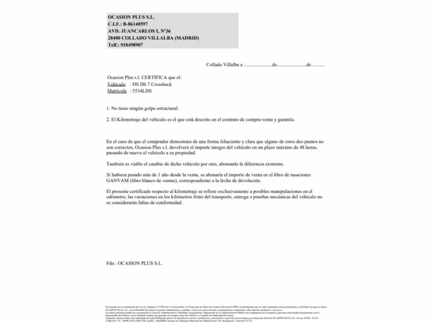 Certificado