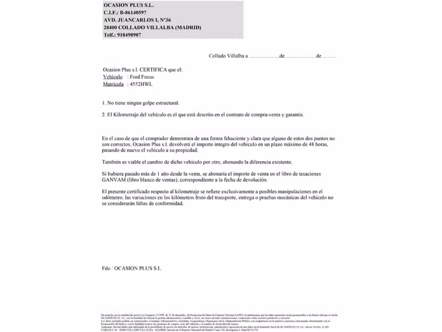 Certificado