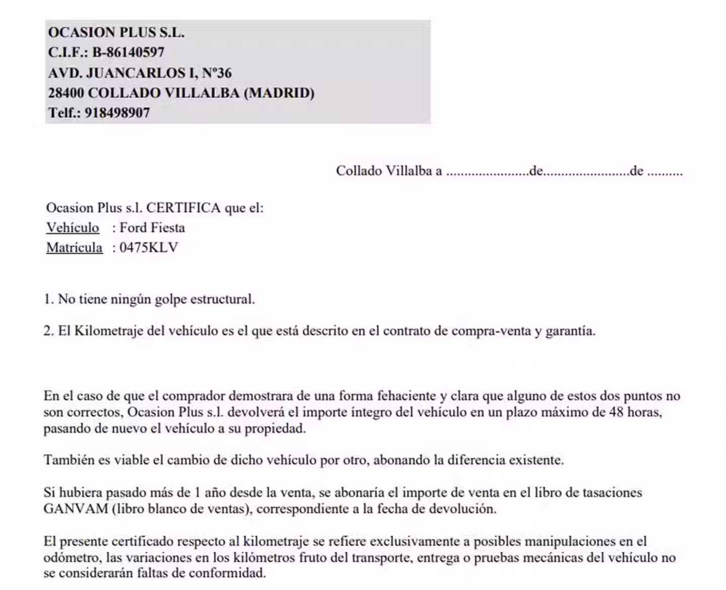 Certificado
