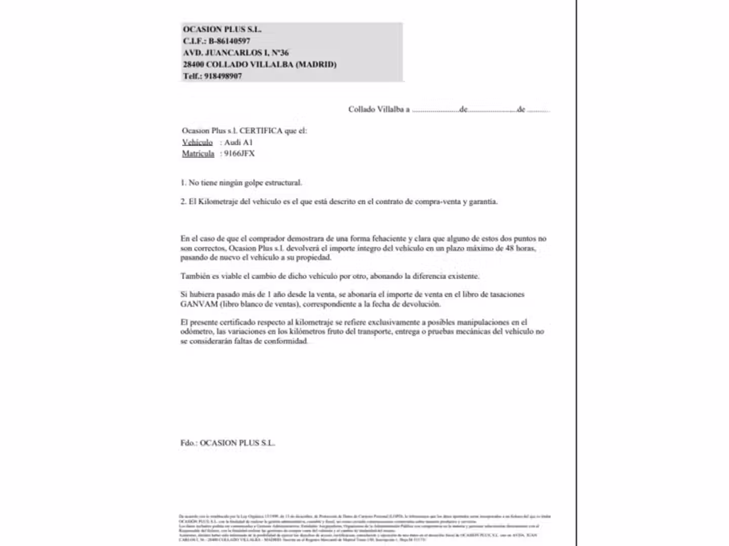 Certificado