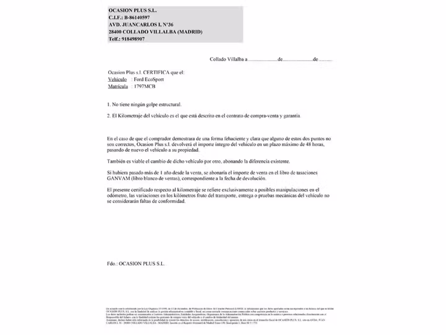 Certificado