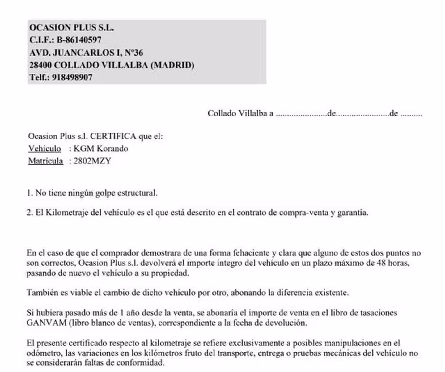 Certificado
