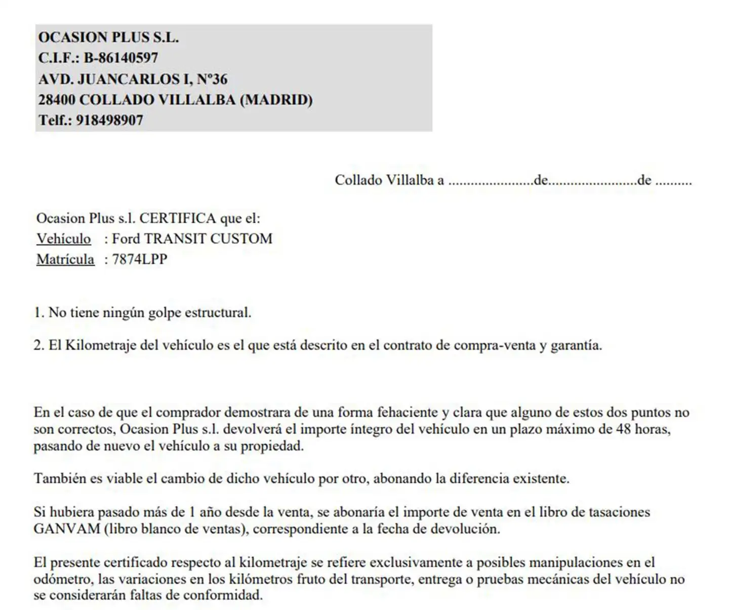 Certificado