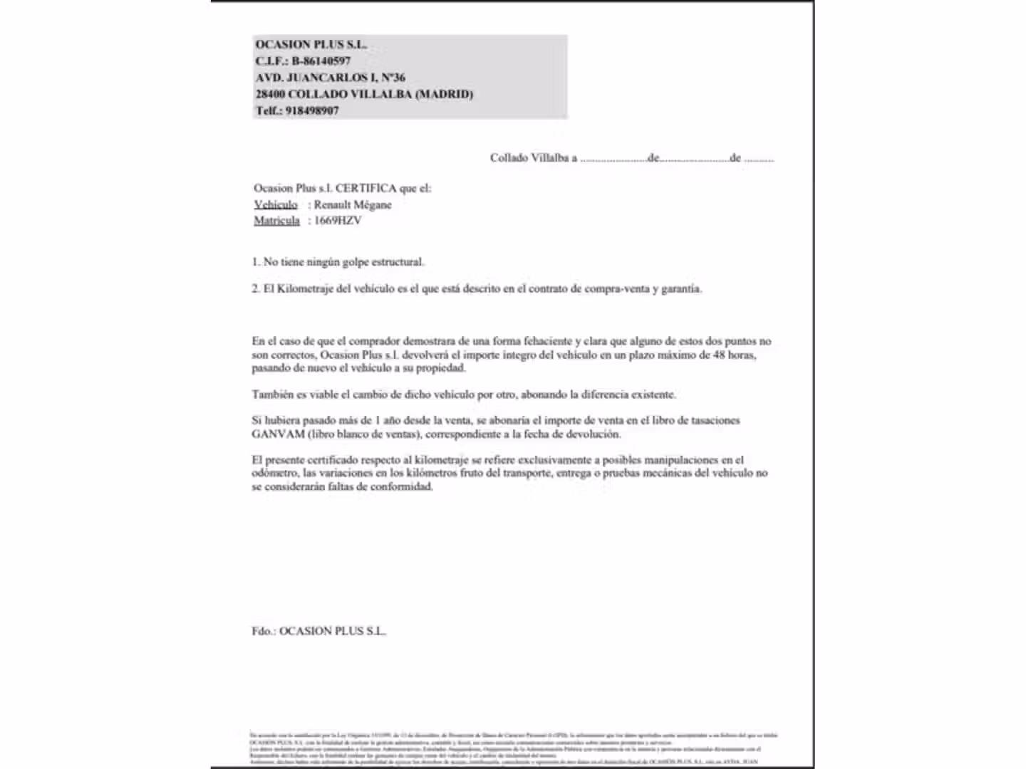 Certificado
