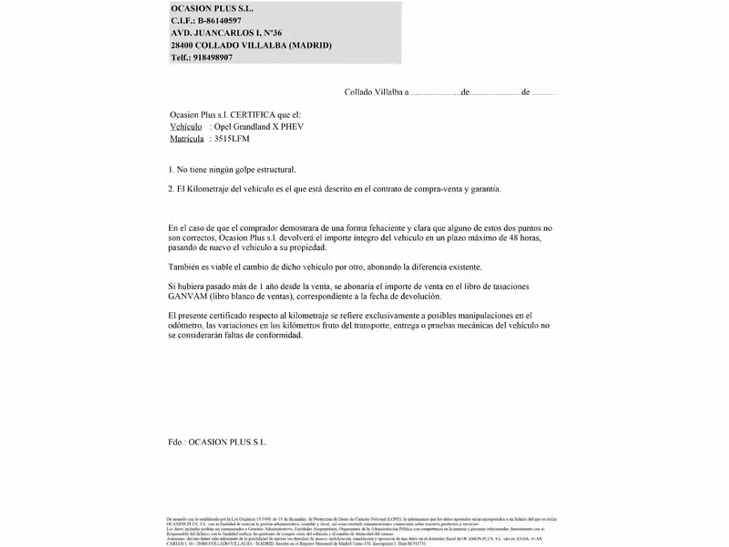 Certificado