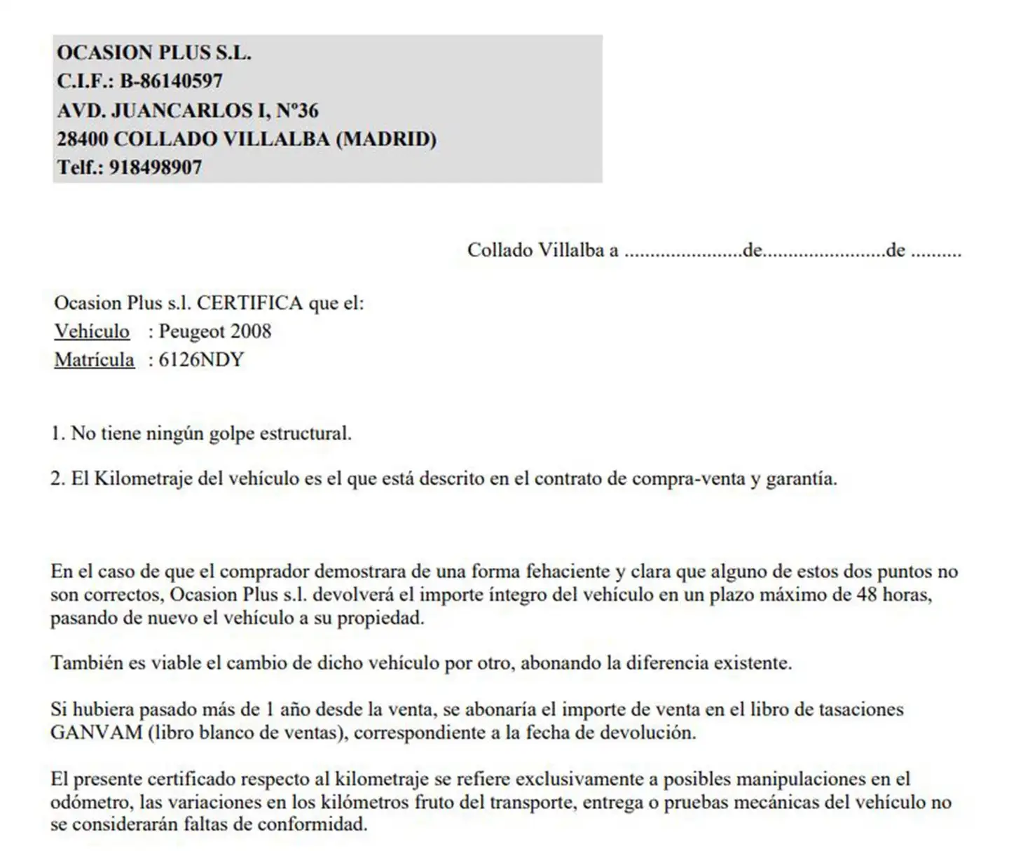 Certificado