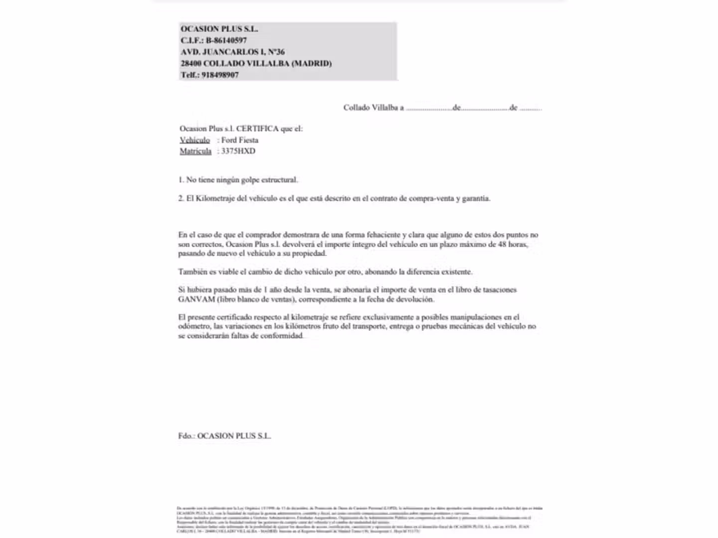 Certificado
