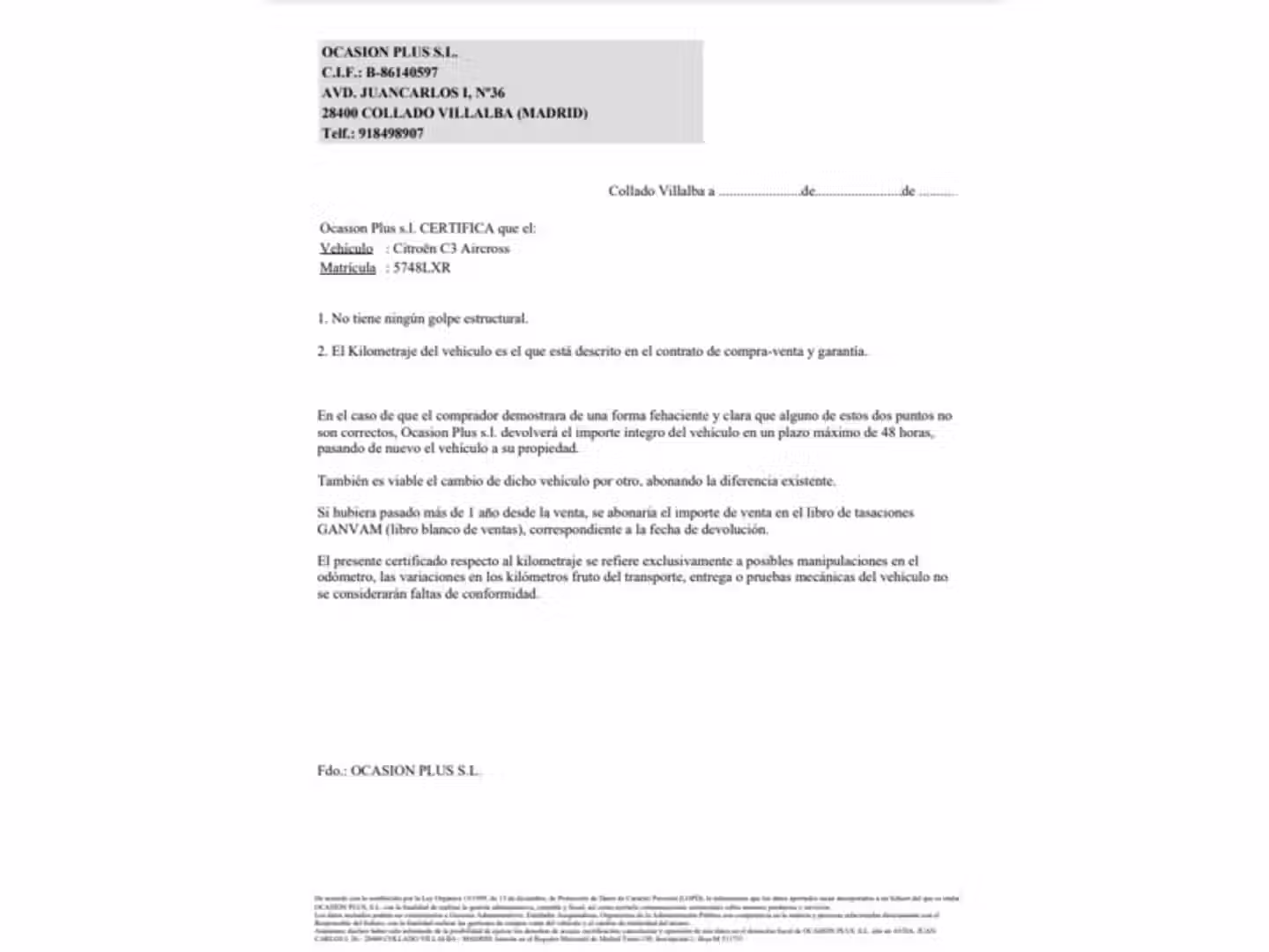 Certificado
