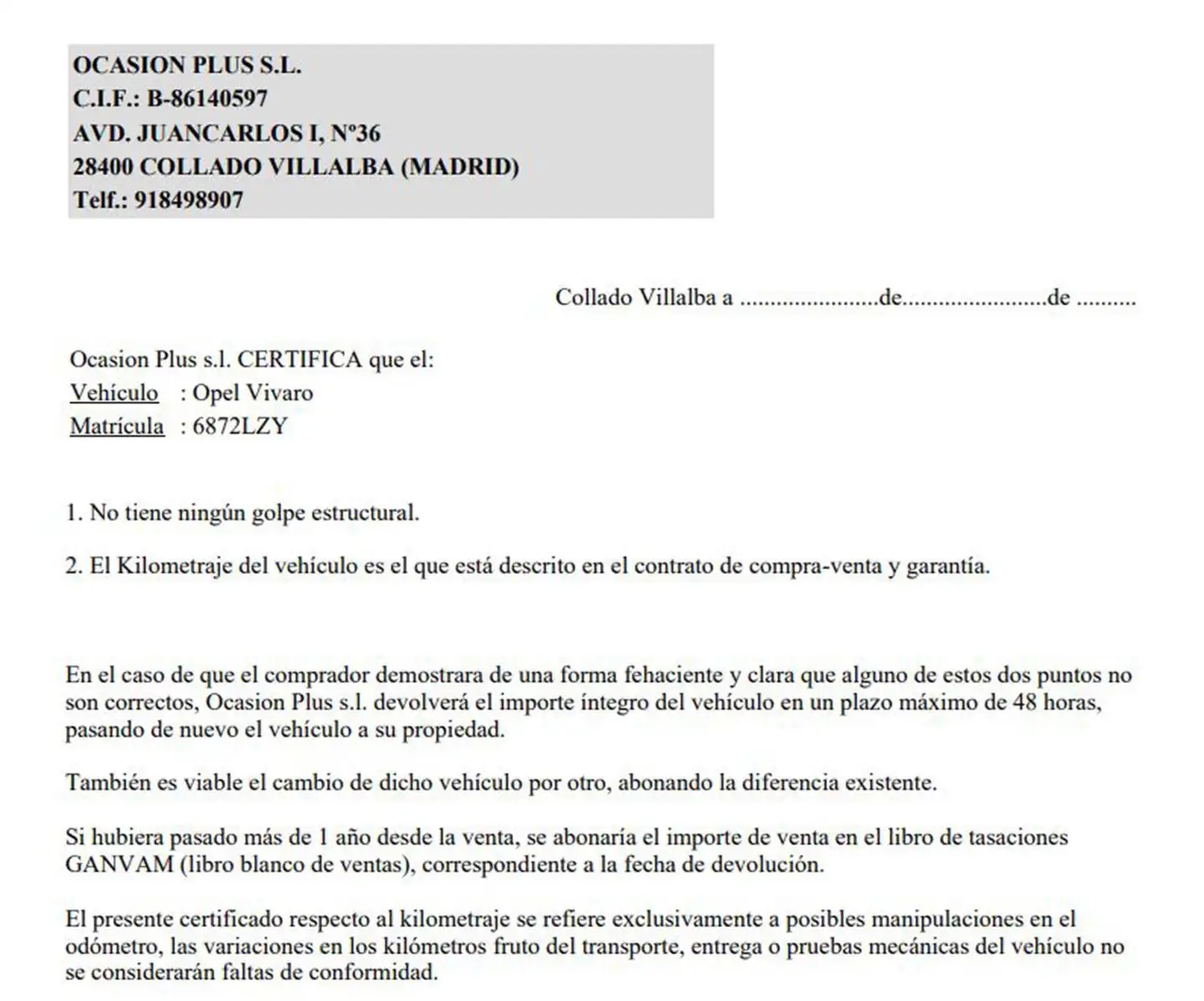 Certificado