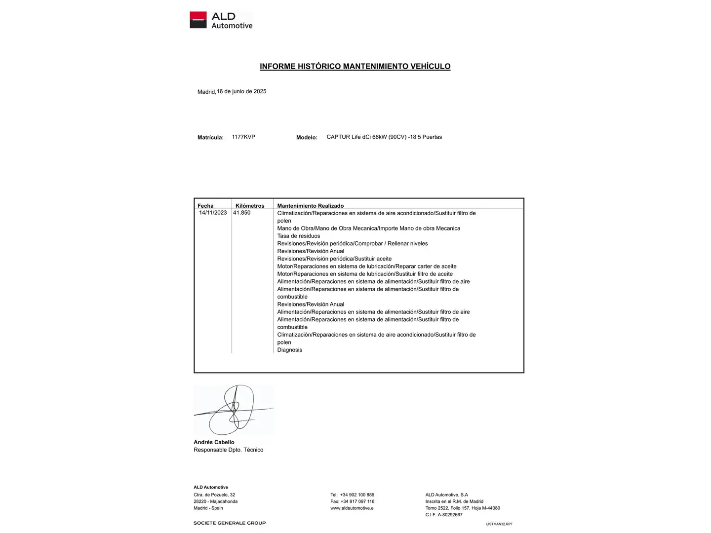 Mantenimiento