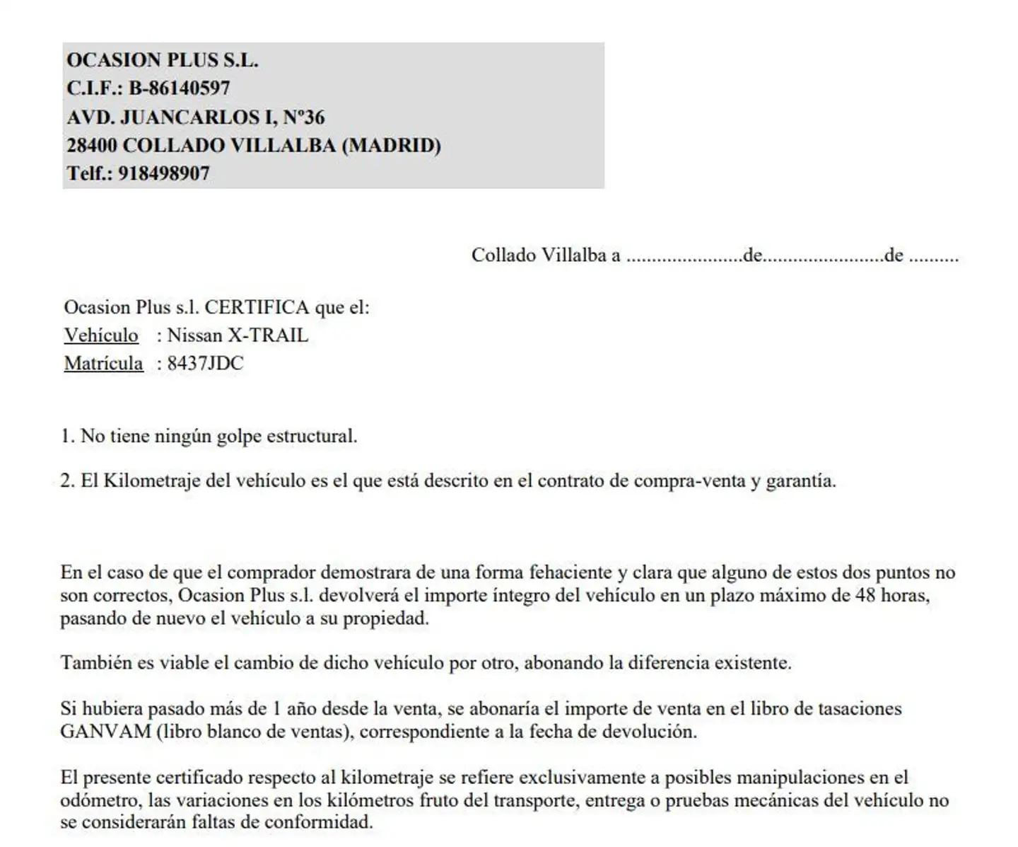 Certificado