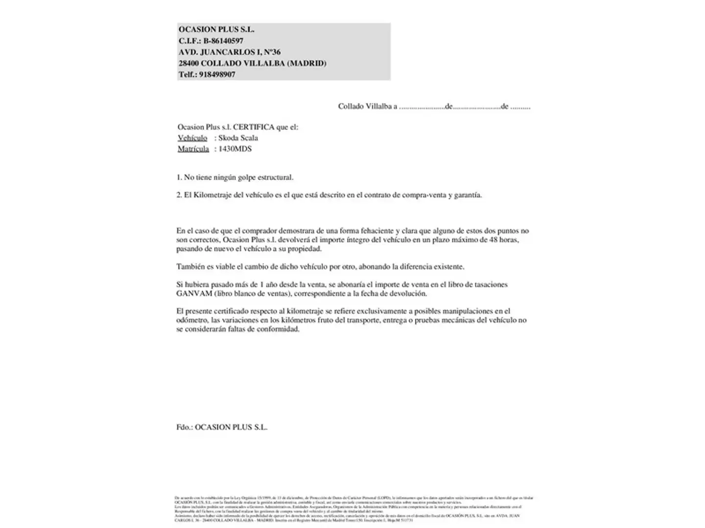 Certificado