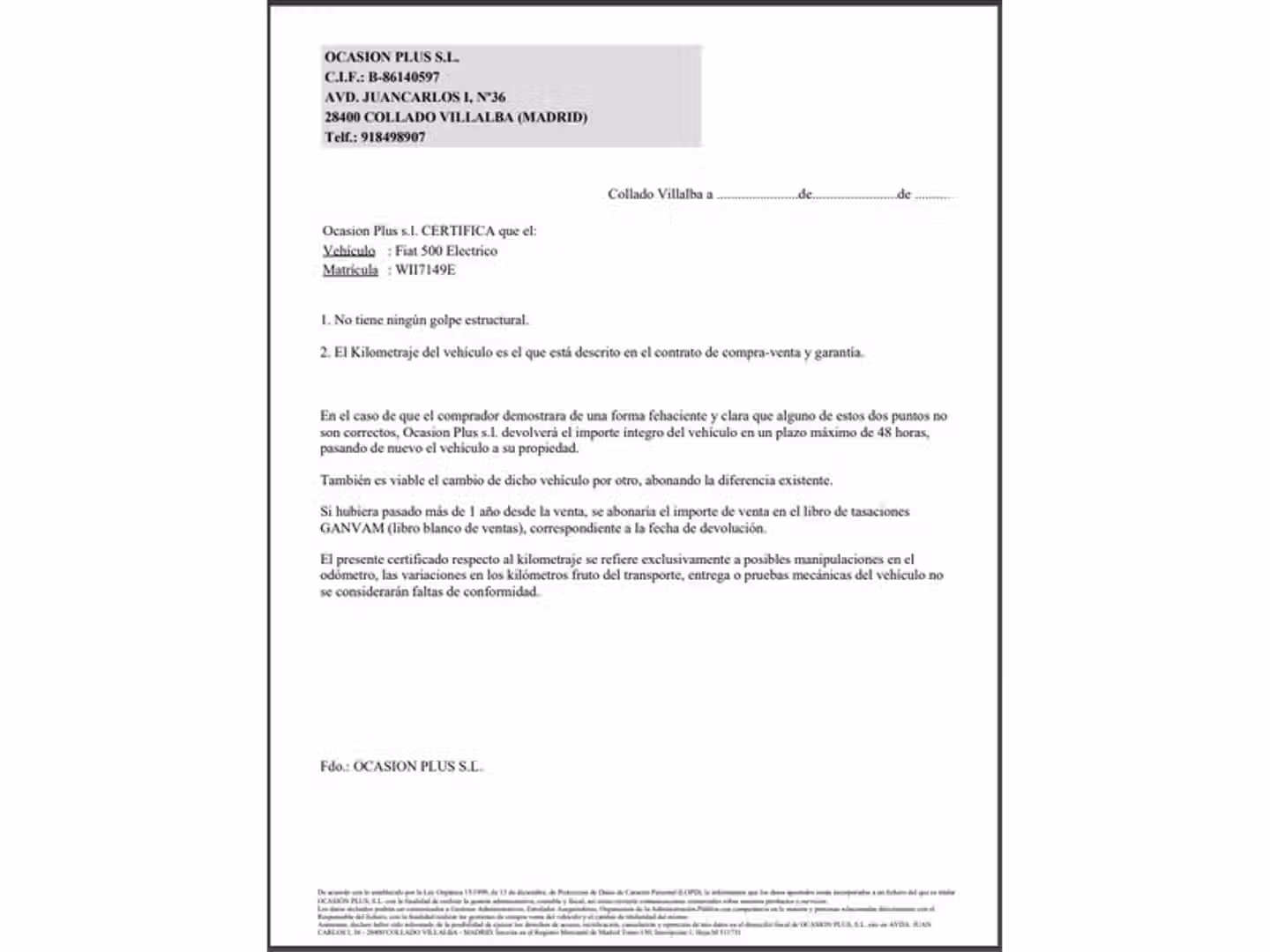 Certificado