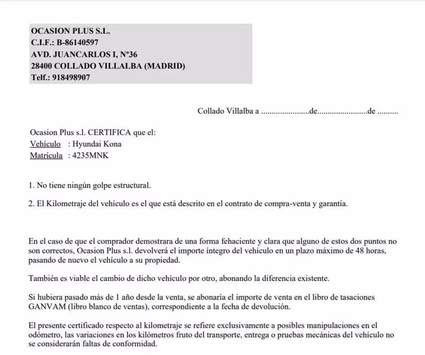 Certificado