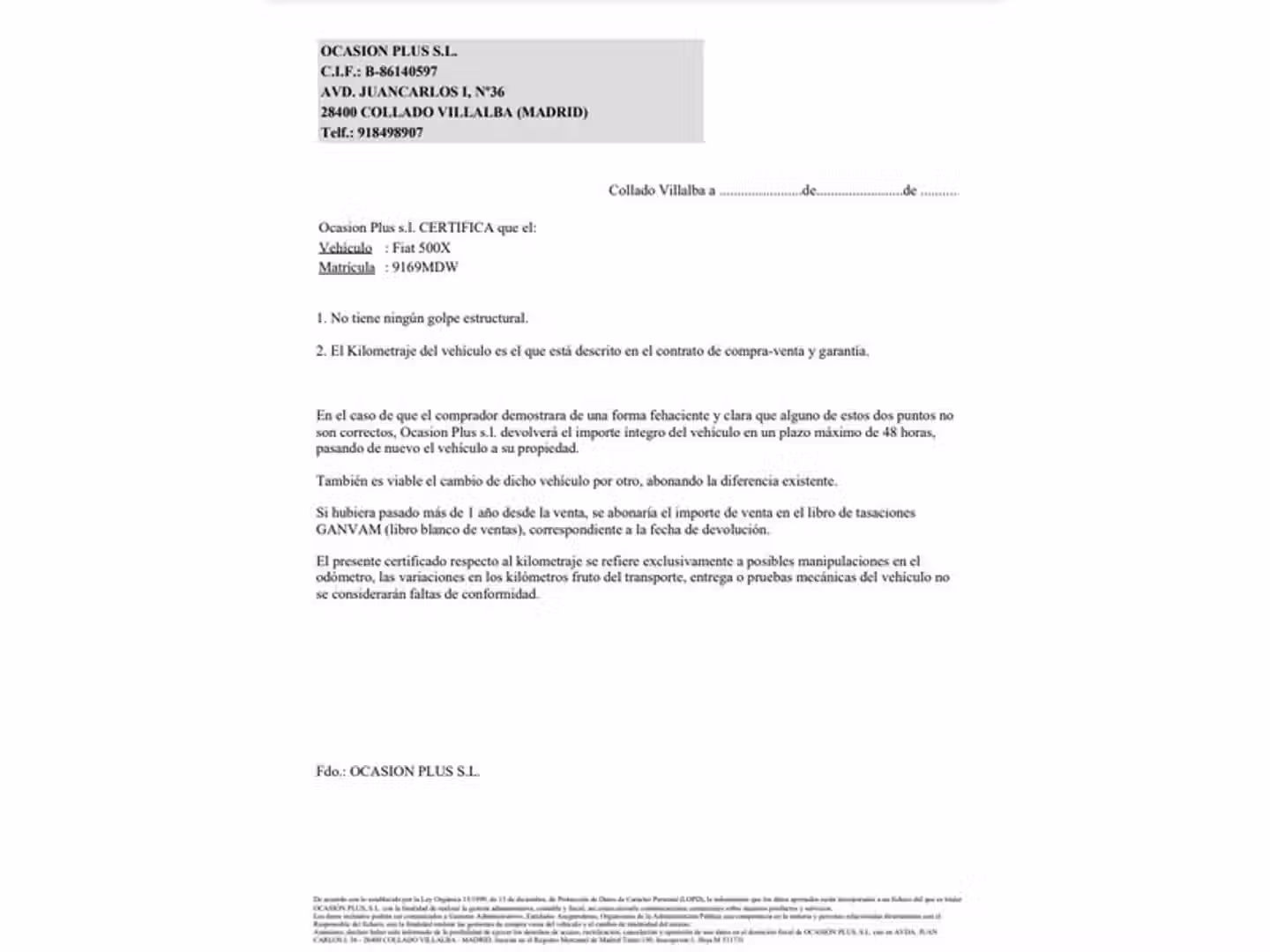 Certificado