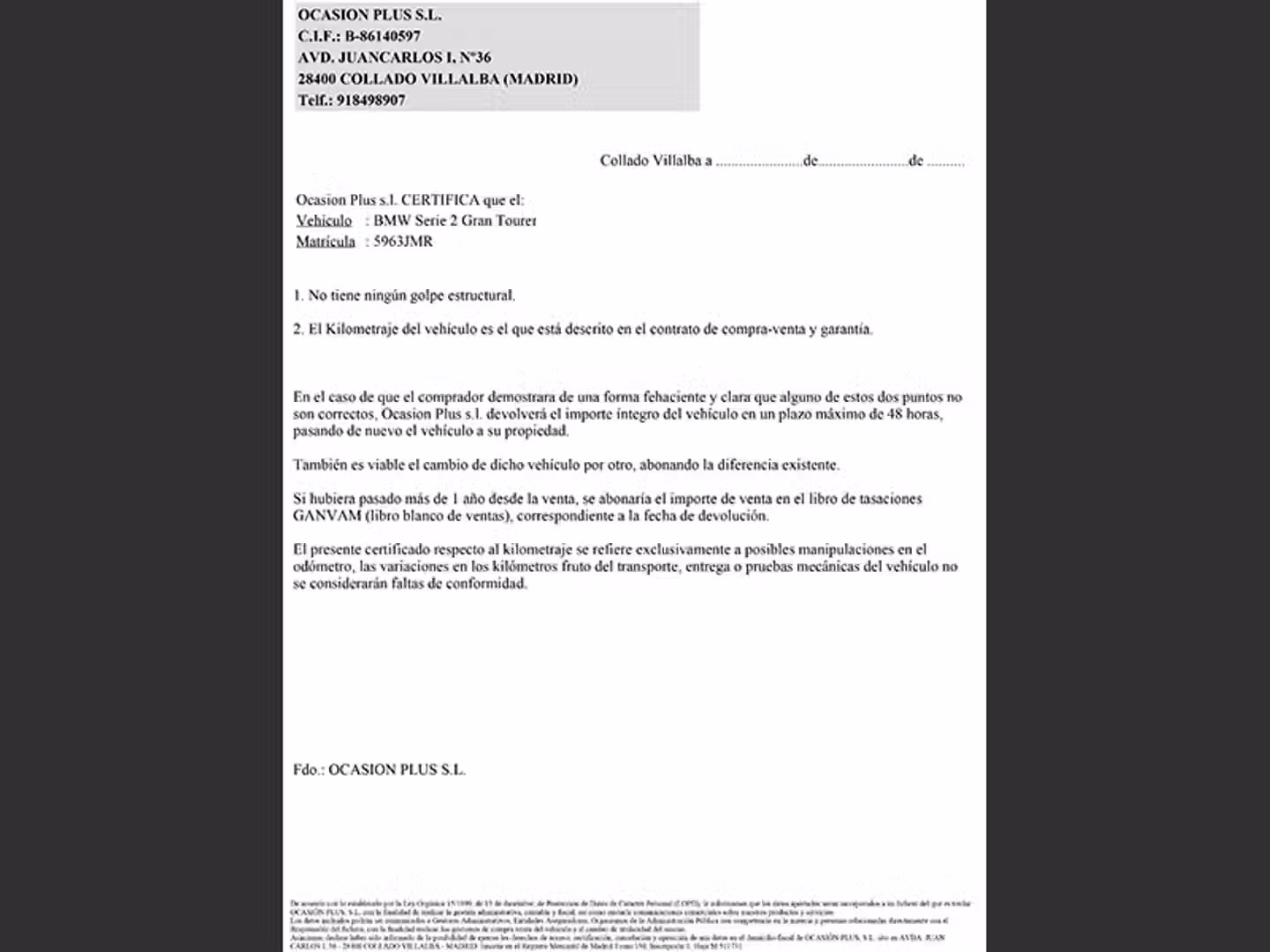 Certificado