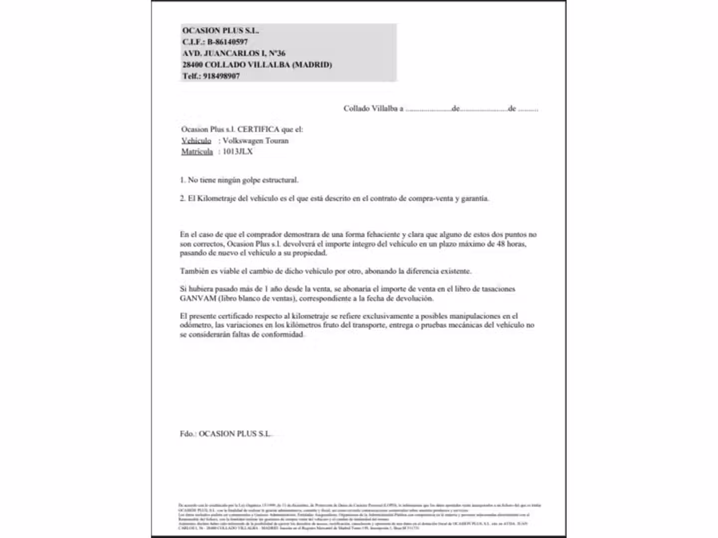 Certificado
